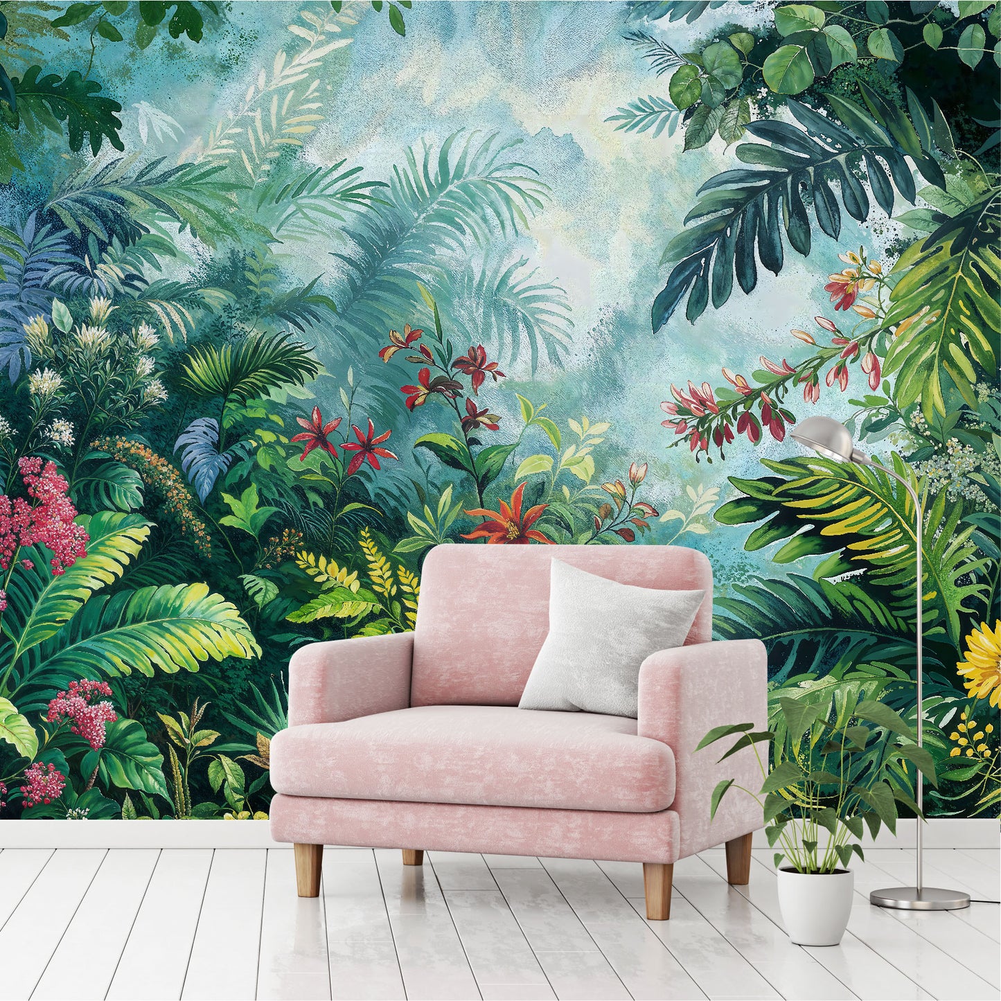 Mural Tropical Jungla Vibrante - MT555