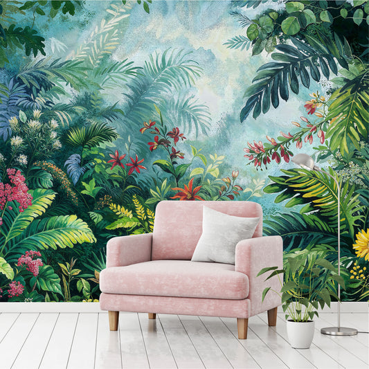 Mural Tropical Jungla Vibrante - MT555