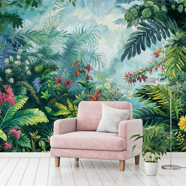 Mural Tropical Jungla Vibrante - MT555
