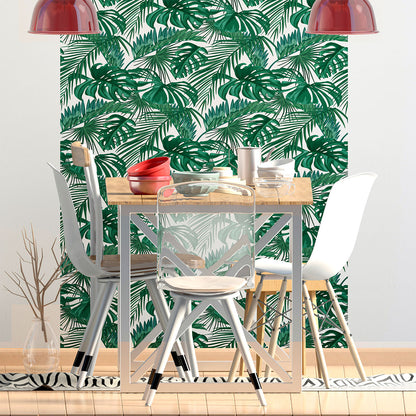 Vinilo Mate Hojas Tropicales Mod 324