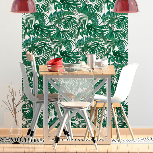 Vinilo Mate Hojas Tropicales Mod 324