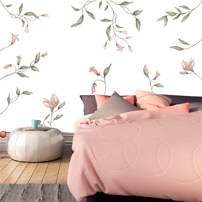 Mural Flores Acuareladas  - MT442
