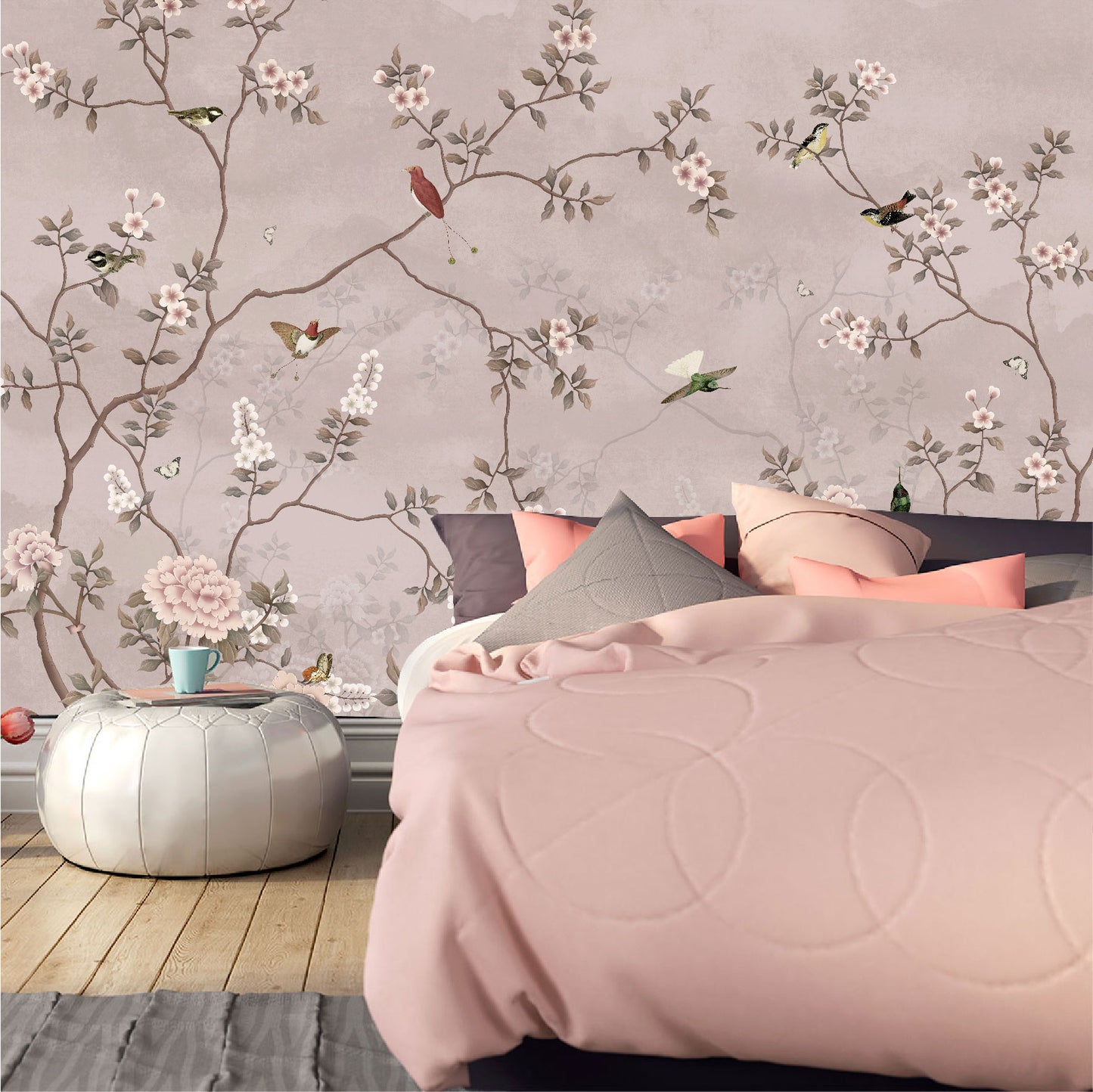 Mural Tropical Campestre Floral - MT310