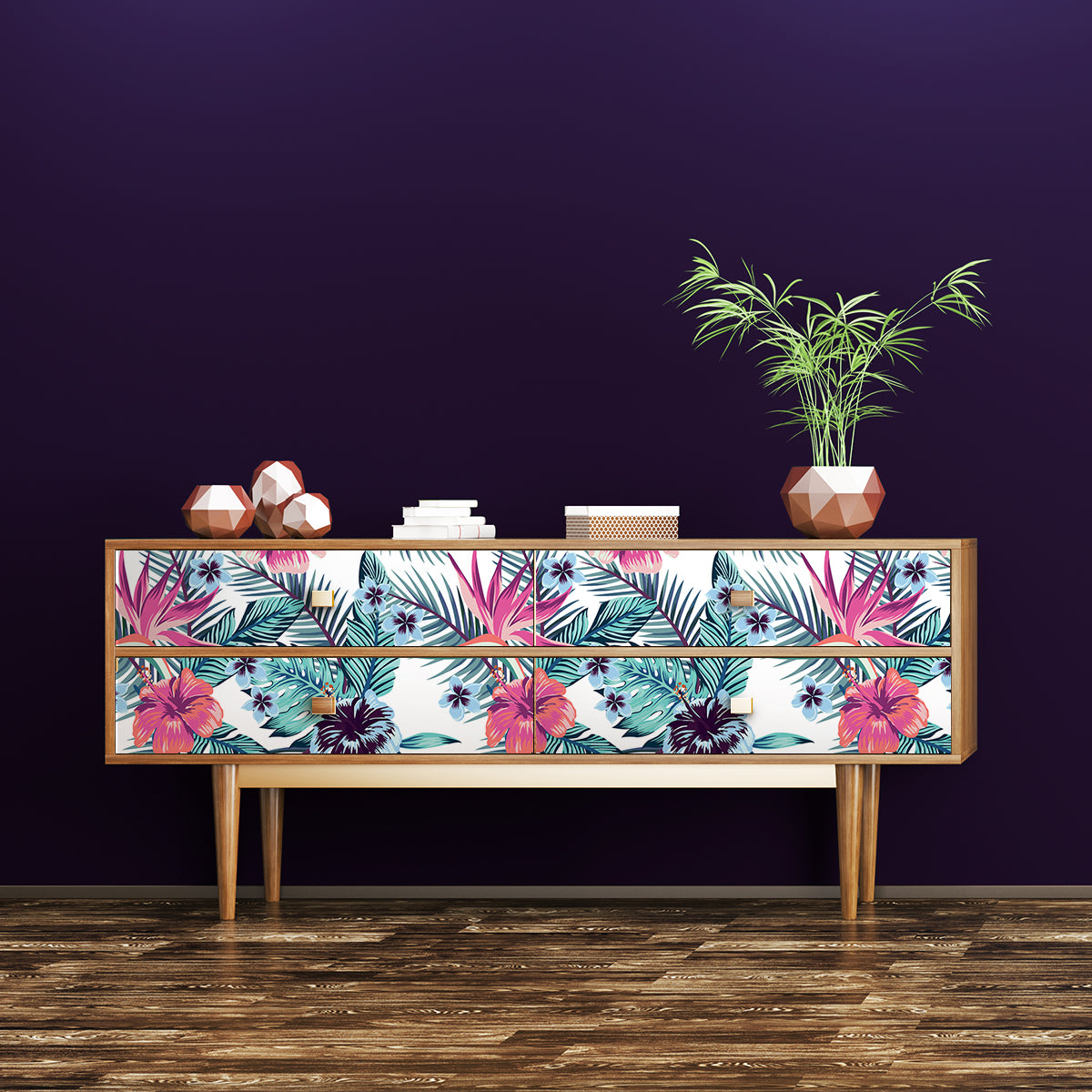 Vinilo Tropical para Muebles Modelo 671