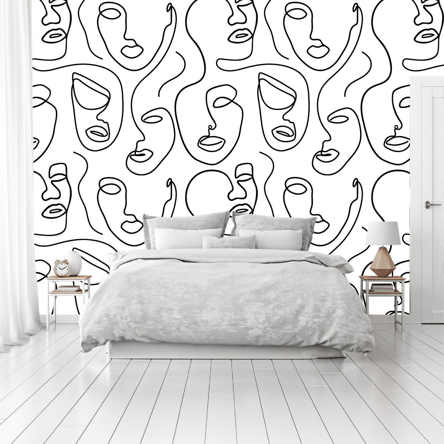 Mural Escandinavo Caras - ME012