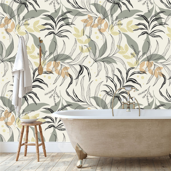 Mural Hojas Tropicales - MT377