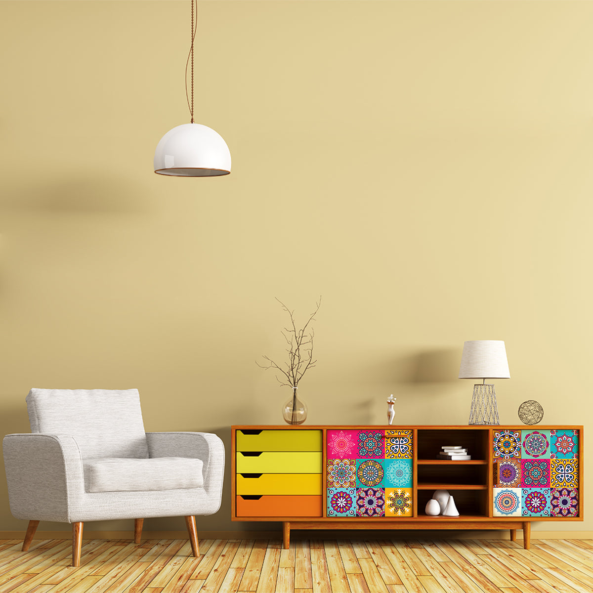 Vinilo Mandalas para Muebles Modelo 201