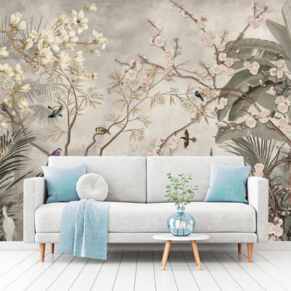 Mural Tropical Jardín Vintage - MT584