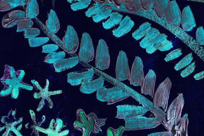 Mural Plantas Nocturnas Acuareladas - MT453