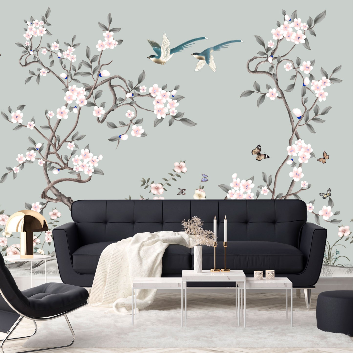 Mural Tropical Floral - MT558