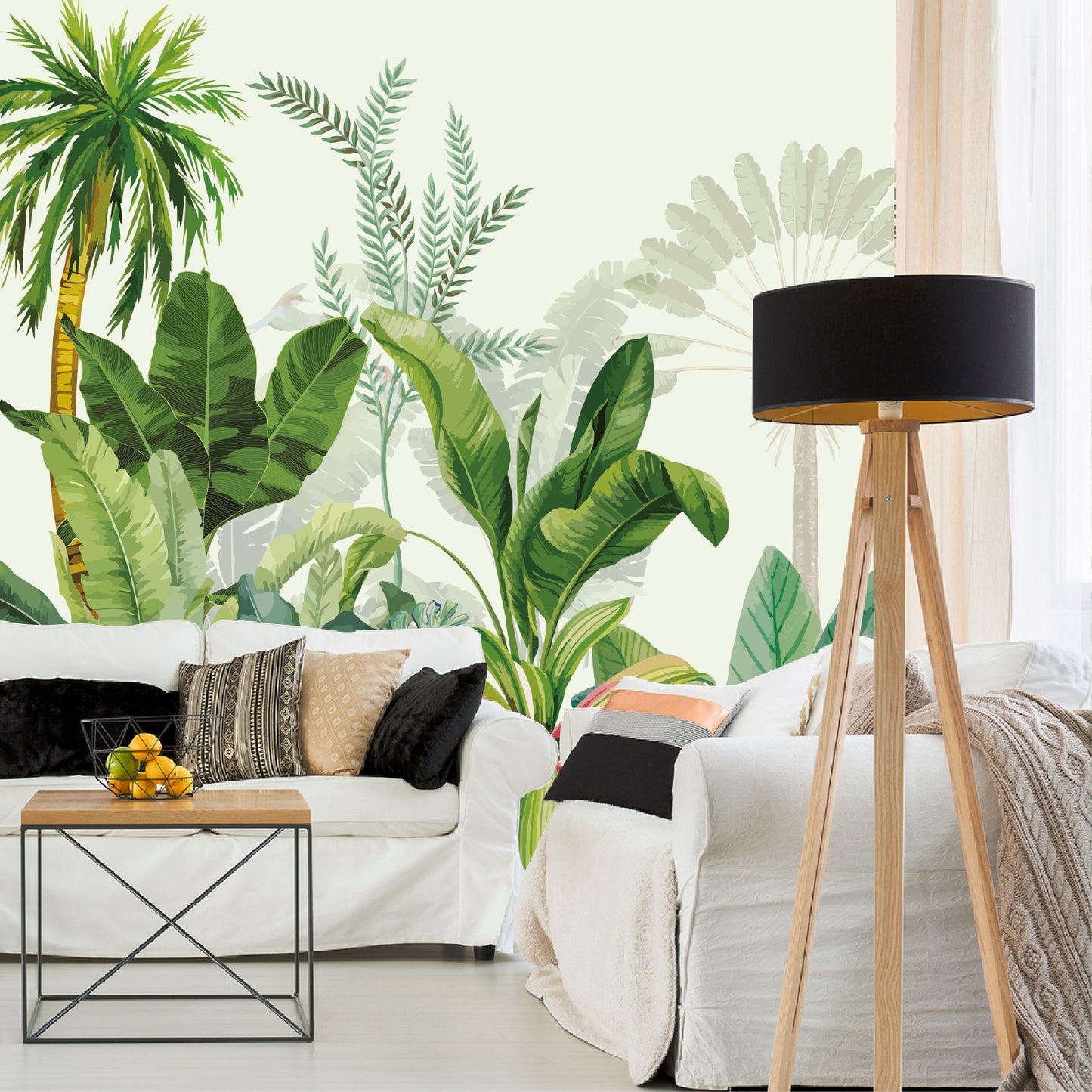 Mural Selva Tropical Ilustrada - MT575