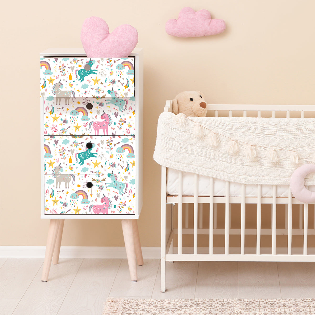 Vinilo para Muebles Unicornios Encantados - MI067