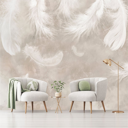 Mural Plumas Acuareladas - MT306