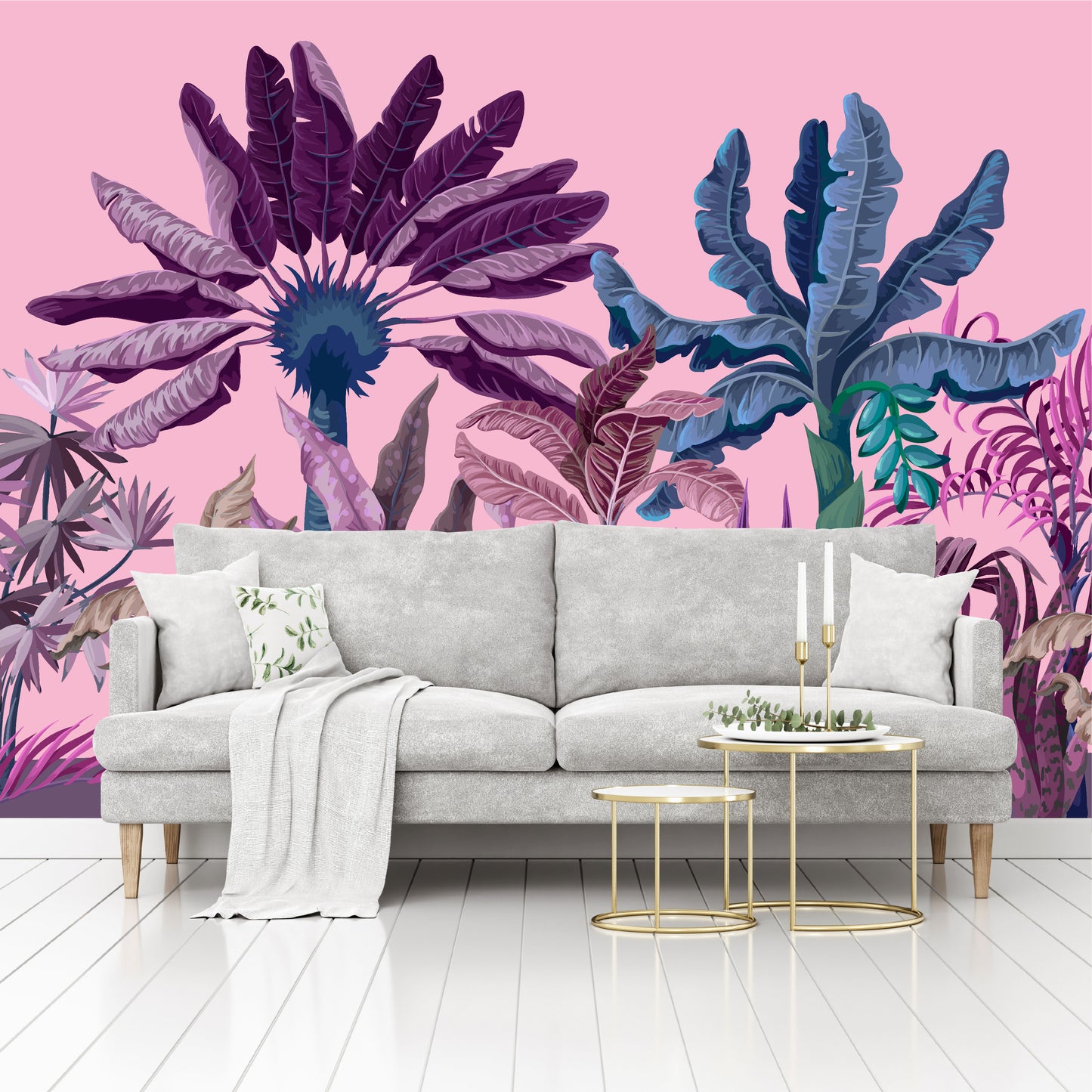 Mural Tropical Jungla Pink - MT225