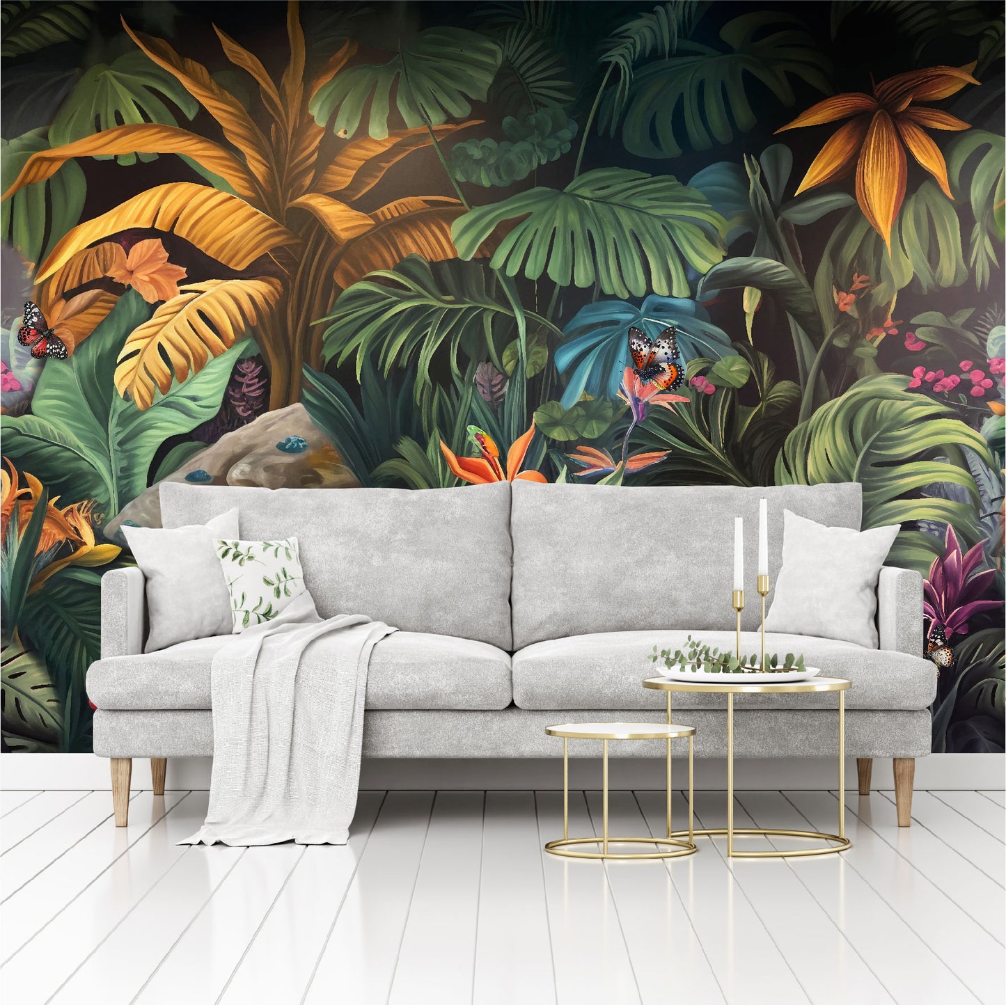 Mural Hojas Tropicales - MT407