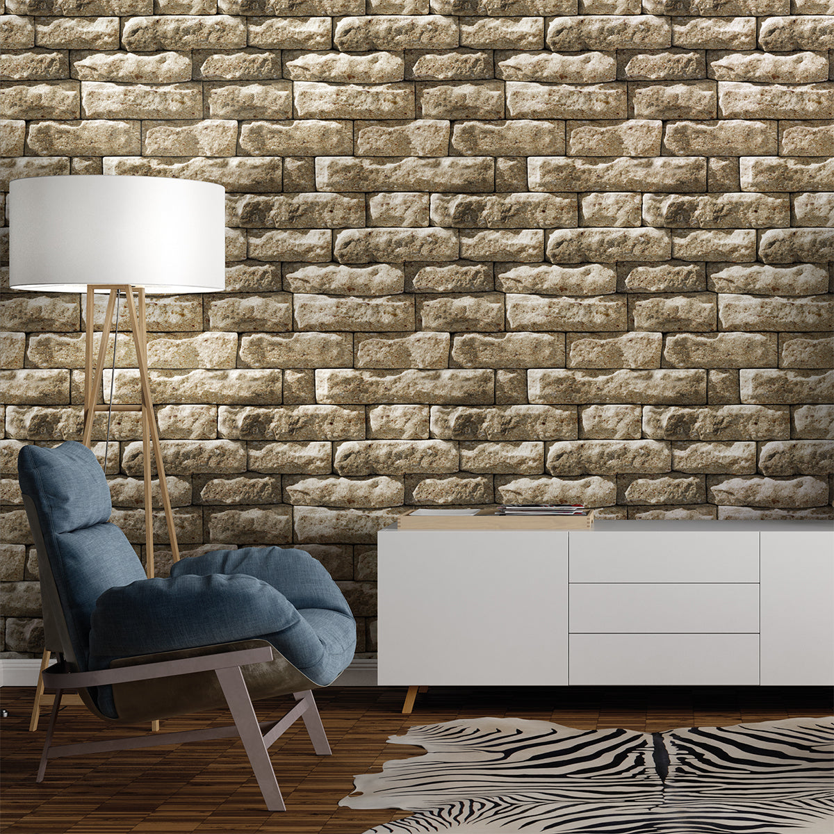 Vinilo Simil Ladrillo 3D - MP0390