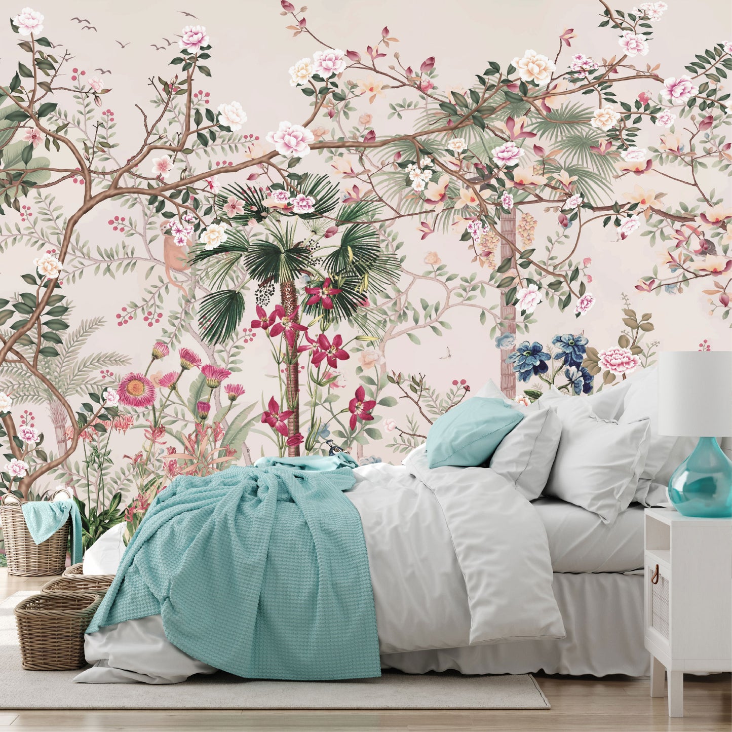 Mural Jardín Tropical con Flores Silvestres - MT570