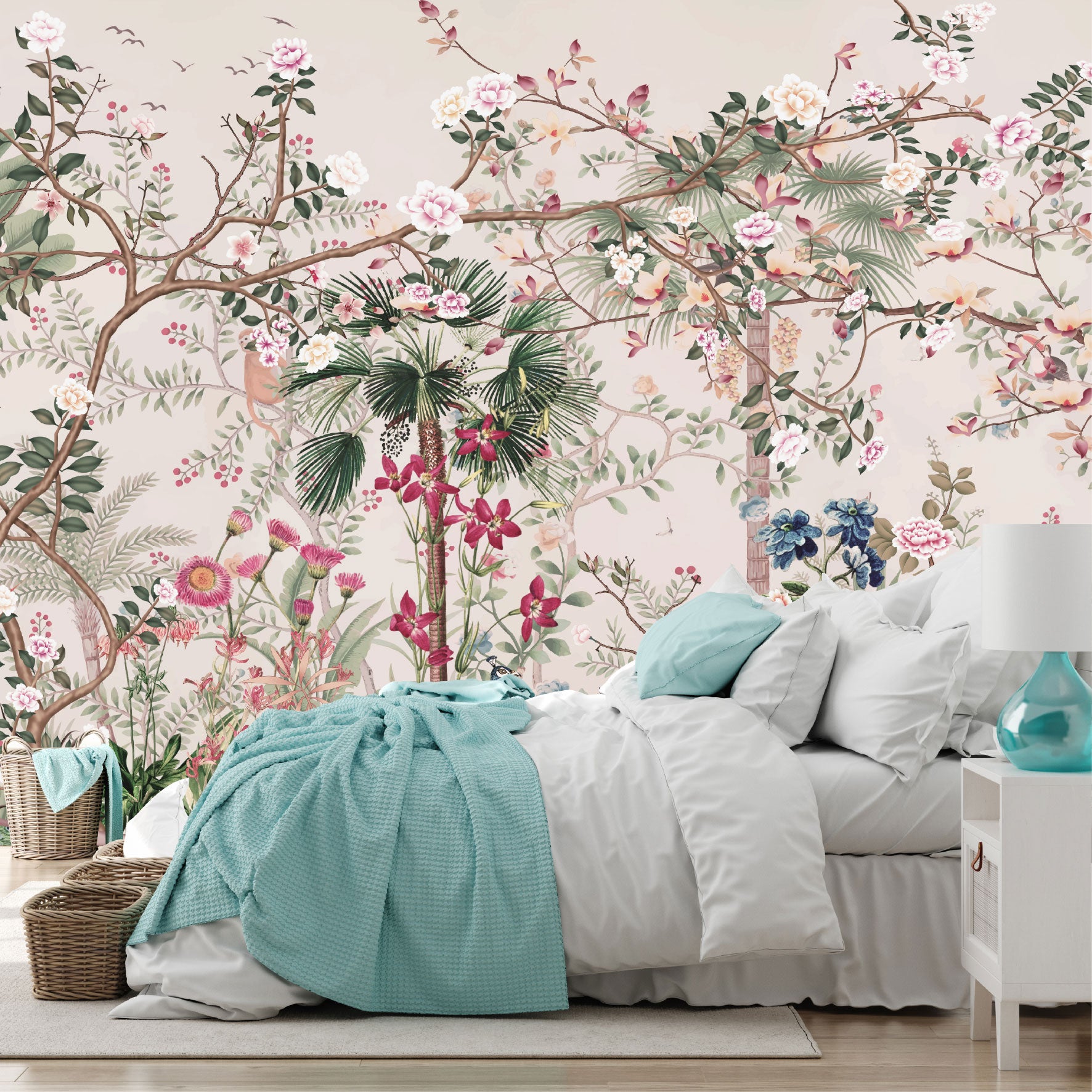Mural Jardín Tropical con Flores Silvestres - MT570