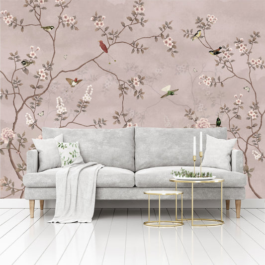 Mural Tropical Campestre Floral - MT310
