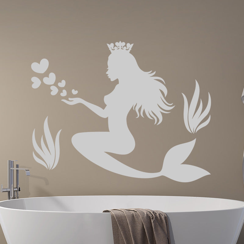 Vinilo Decorativo Sirena con Corona - VDC036