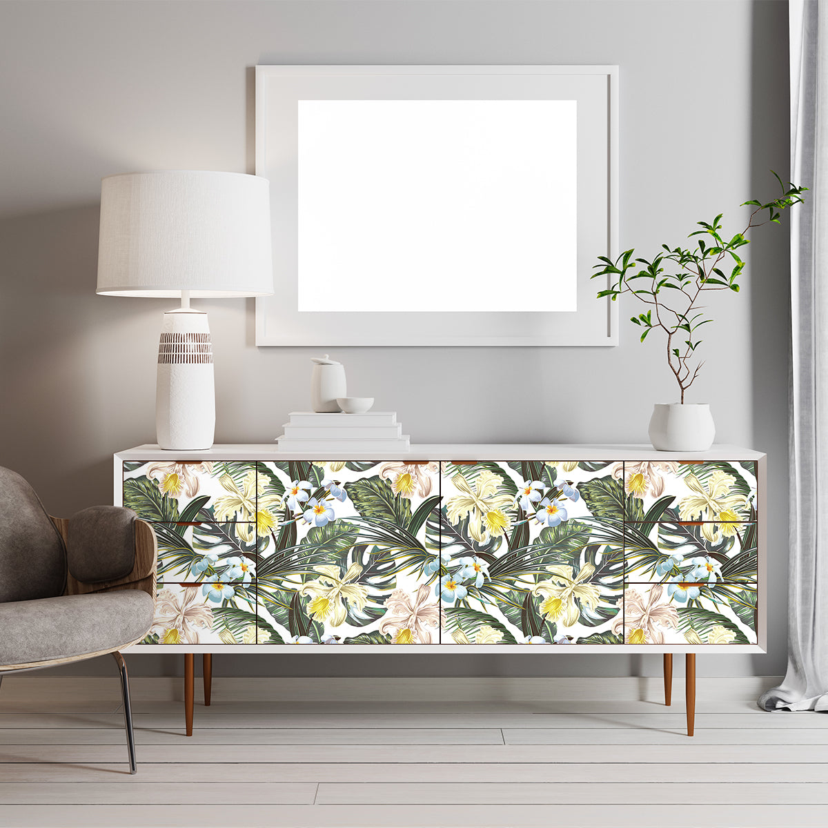 Vinilo Tropical para Muebles Modelo 1297