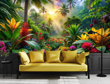 Mural Hojas Tropicales - MT613
