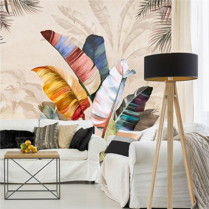 Mural Plumas Tropicales Multicolor - MT409
