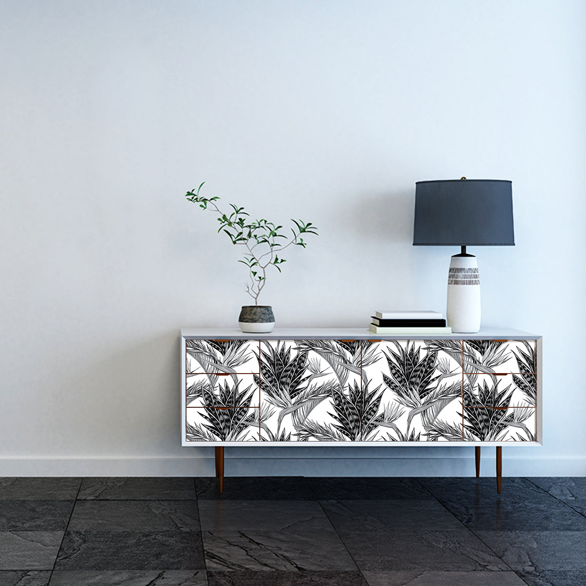 Vinilo Tropical para Muebles Modelo 1345