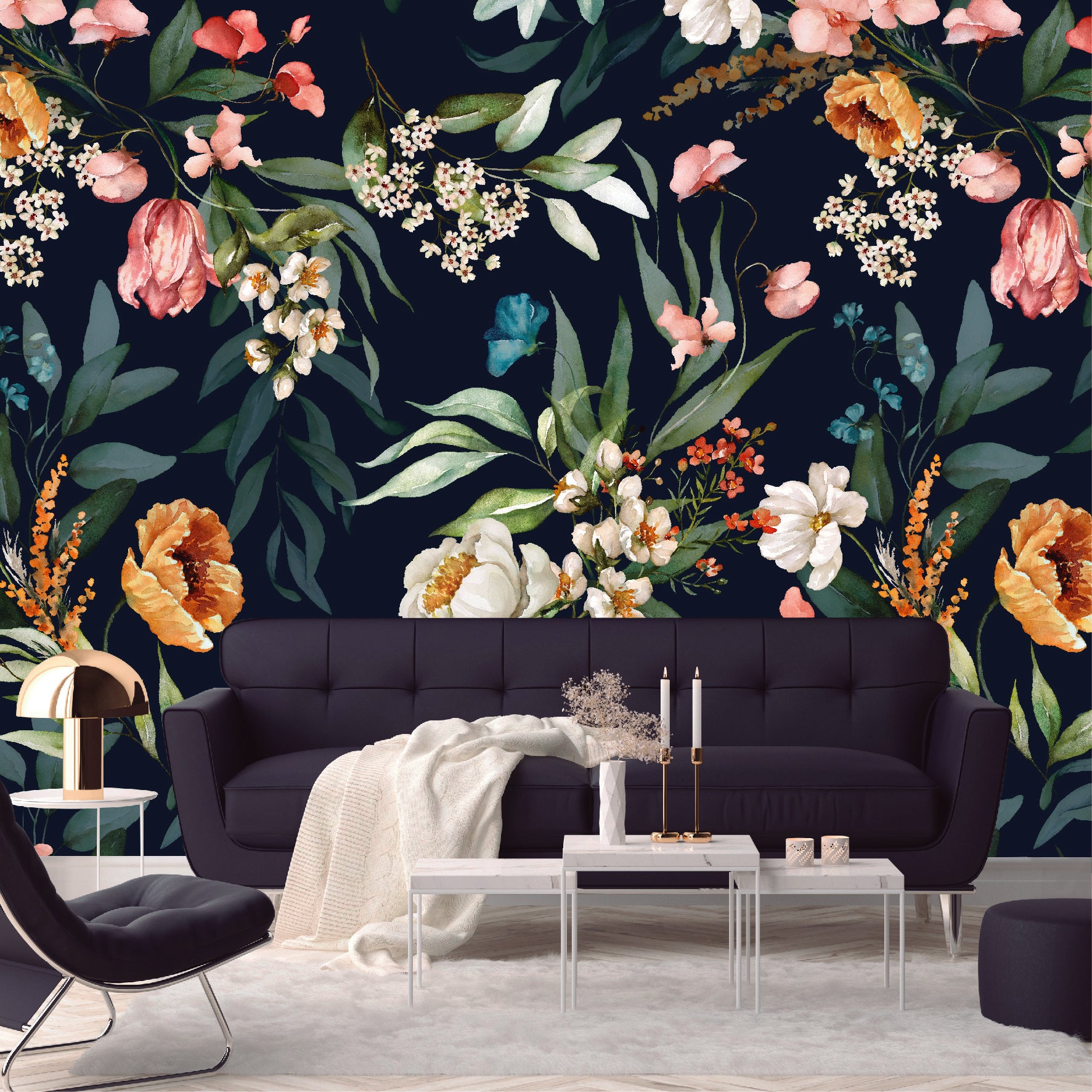 Mural Flores Tropicales - MT222
