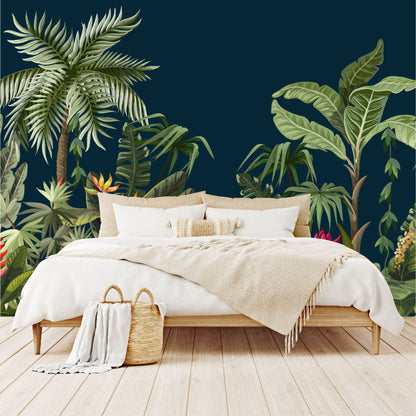 Vinilo Mate Tropical Frontera con Flores 060