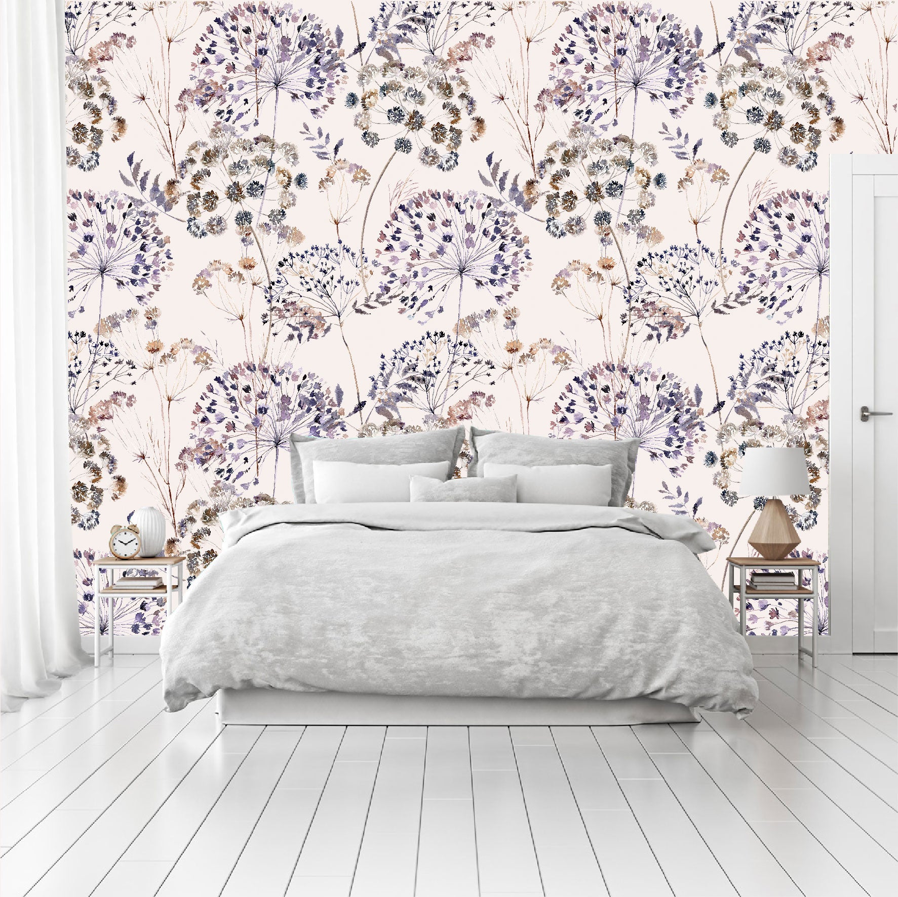 Mural Mate Flores Estilo Boho - MT425