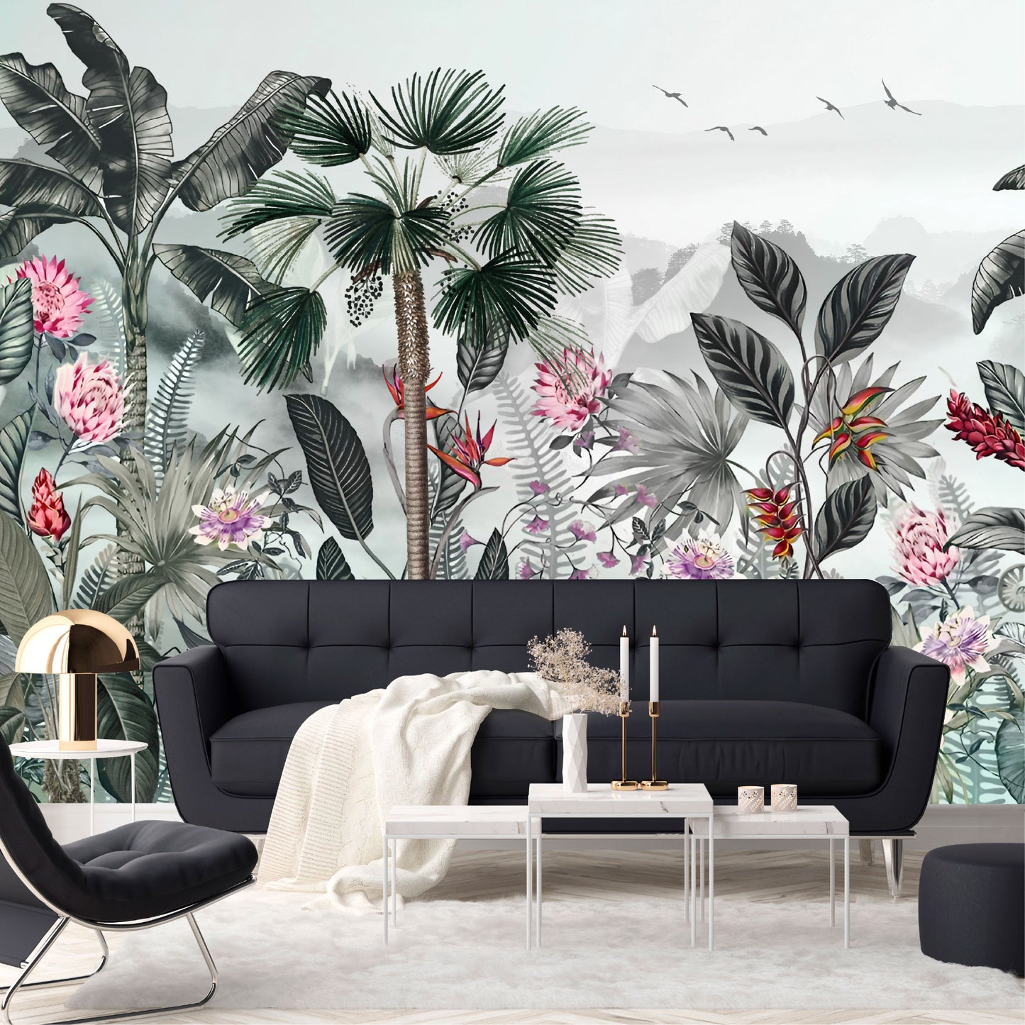 Mural Tropical Jungla Exótica  - MT580