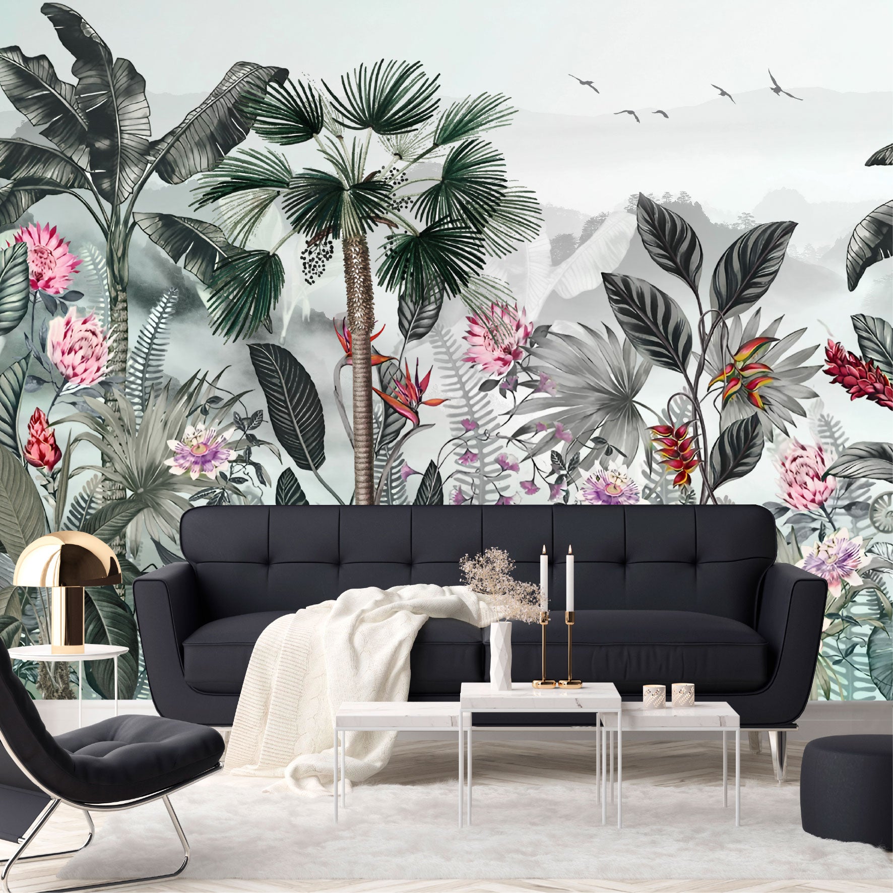 Mural Tropical Jungla Exótica  - MT580