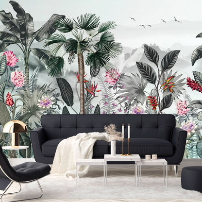 Mural Tropical Jungla Exótica  - MT580