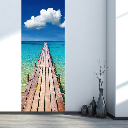 Vinilo Decorativo Para Puertas Camino a la Playa - VP020