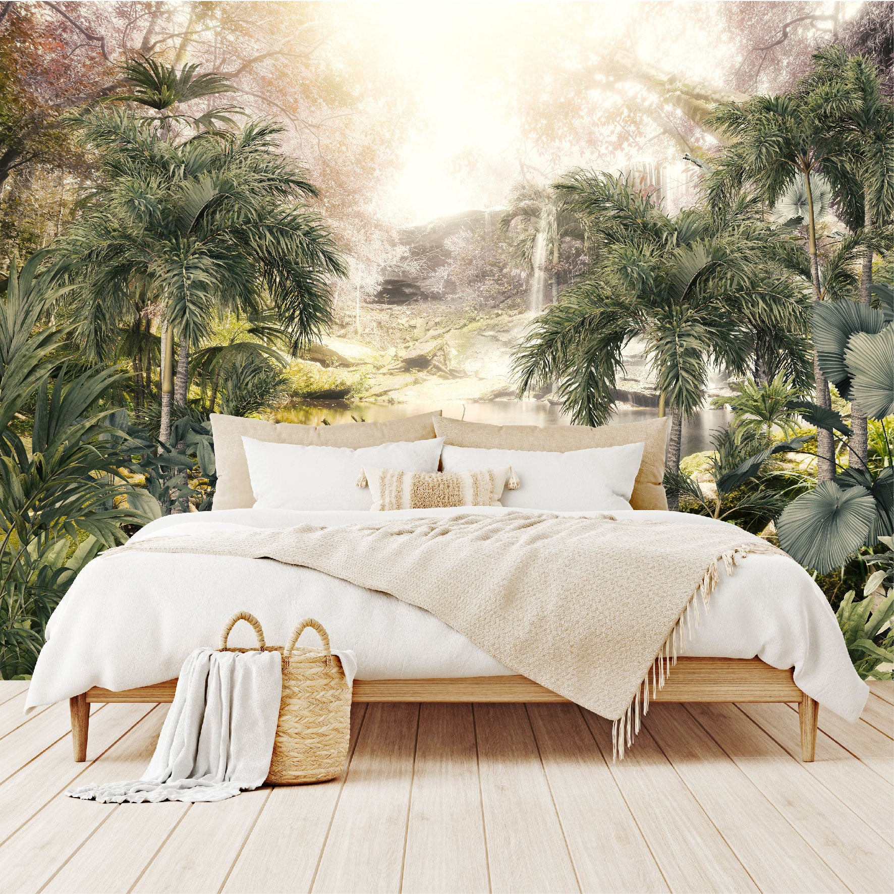 Mural Bosque Tropical con Lago - MT144