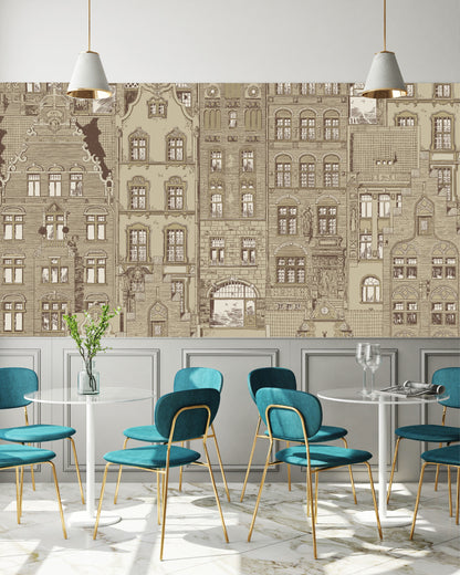 Mural Amsterdam Beige - Modelo VCORP 001
