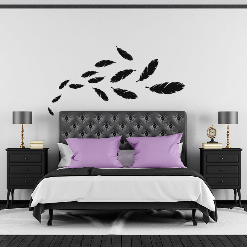 Vinilo Decorativo Plumas Volando - VDC054