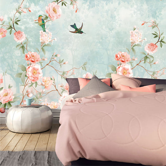 Mural enredadera de peonias - MT368