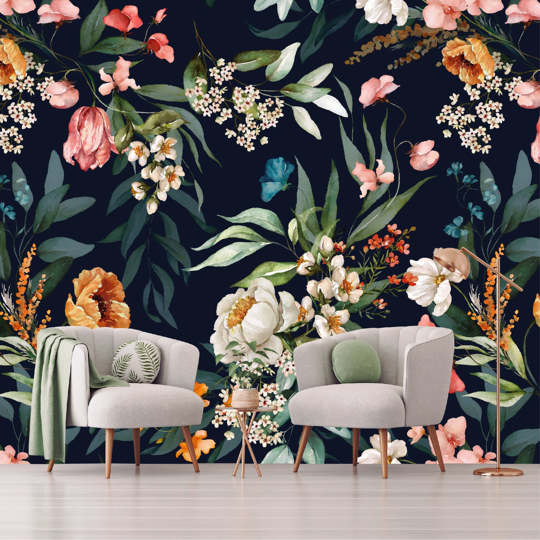 Mural Flores Tropicales - MT222