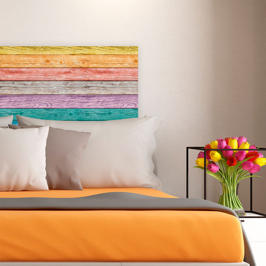 Cabecera Modelo Simil Madera Vintage Colores - C003