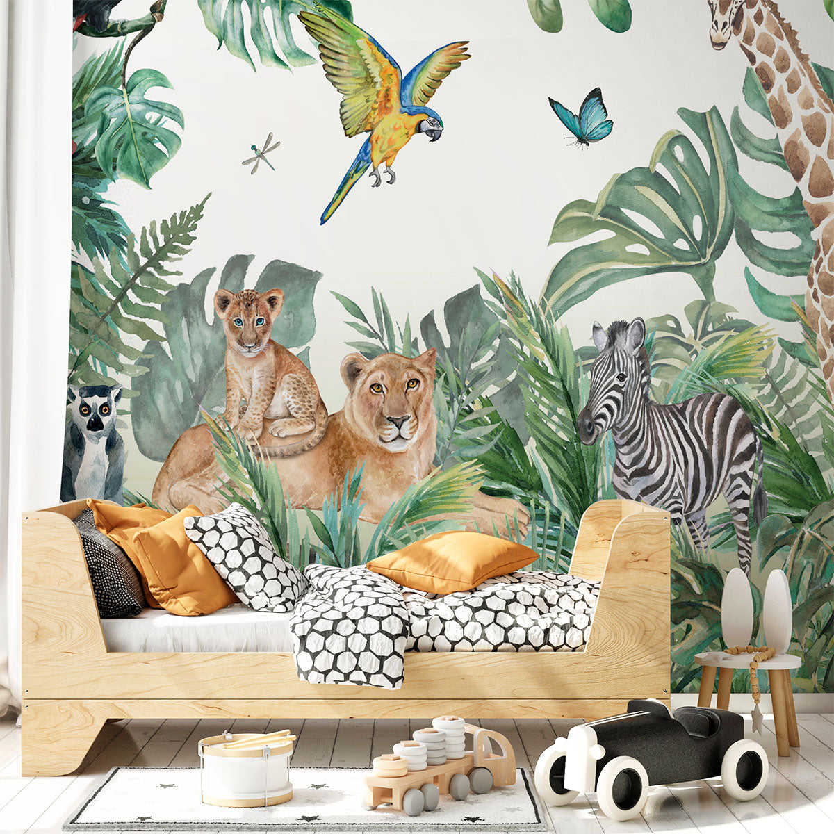 Mural Jungla con Animales del Sabana - MT134