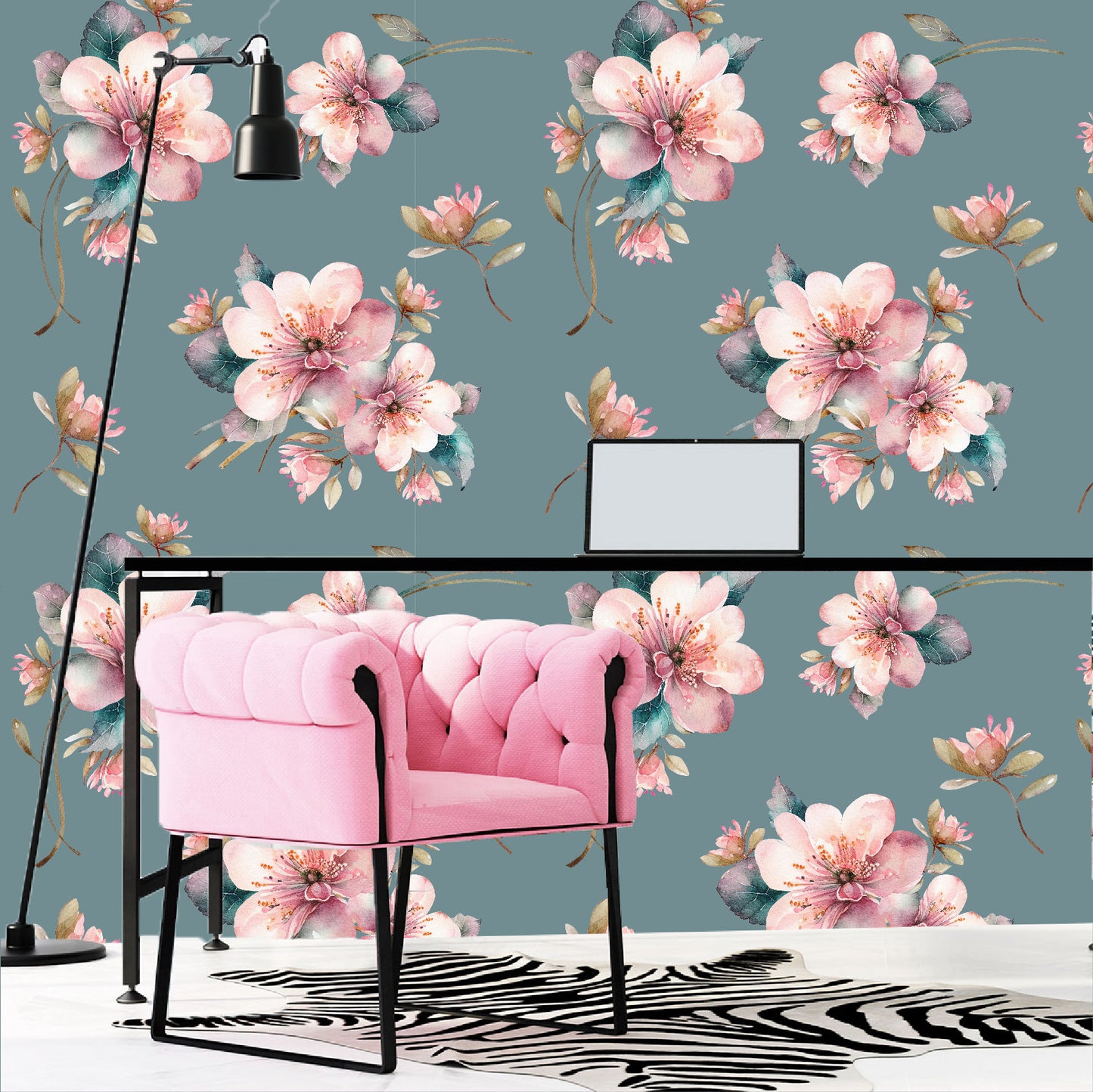 Mural Mate Flores Acuareladas - MT430