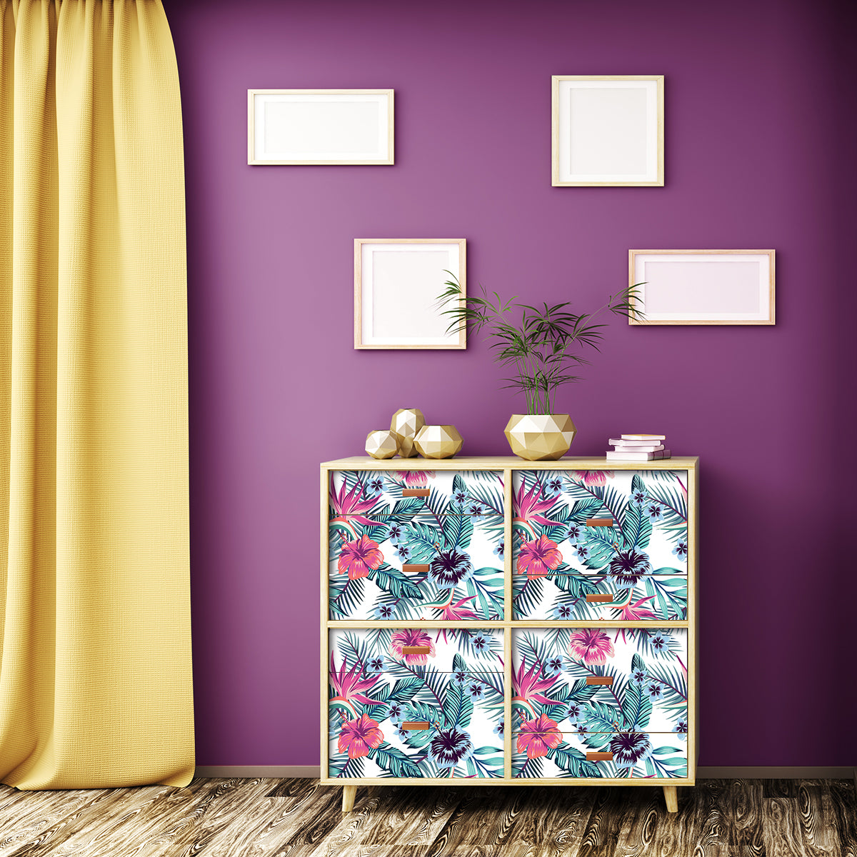 Vinilo Tropical para Muebles Modelo 671