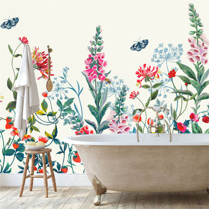 Mural Flores Botanicas Acuareladas - MT404