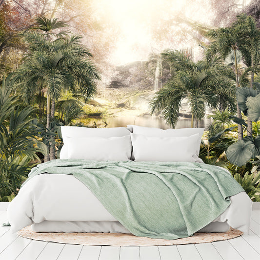 Mural Bosque Tropical con Lago - MT144