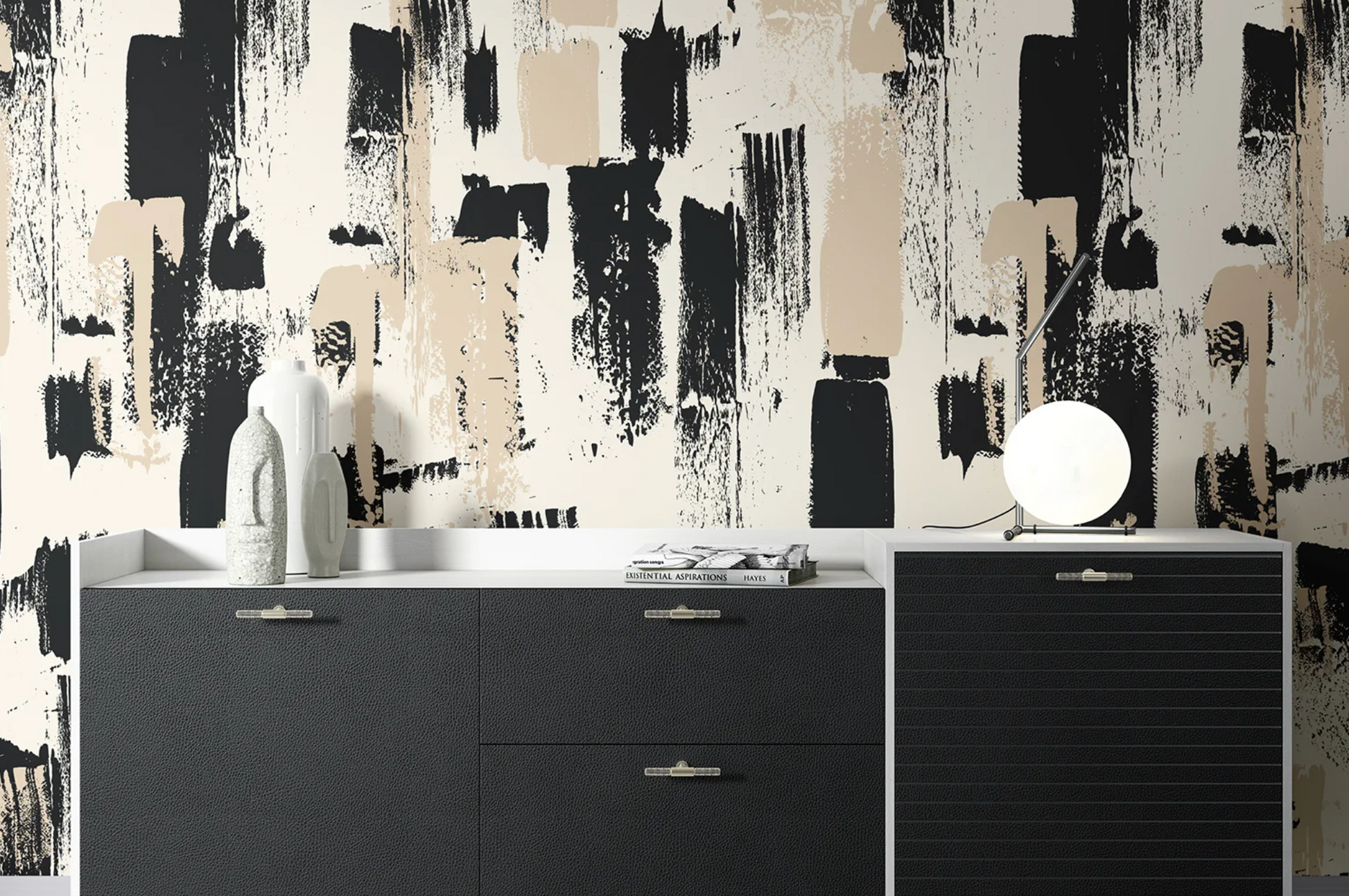 Mural Abstracto Brush Wall - MUABS023