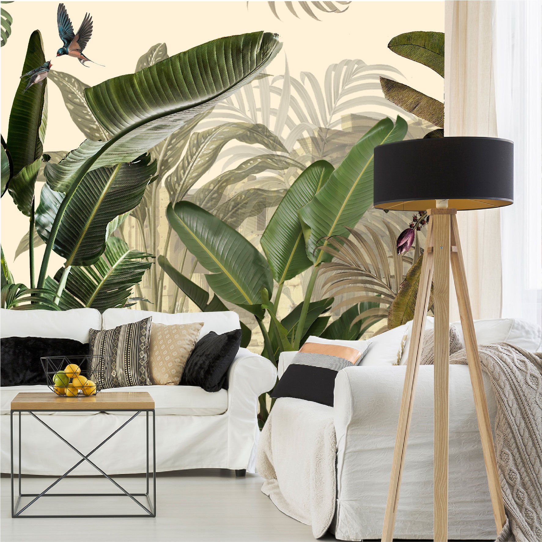 Mural Hojas Tropicales - MT370