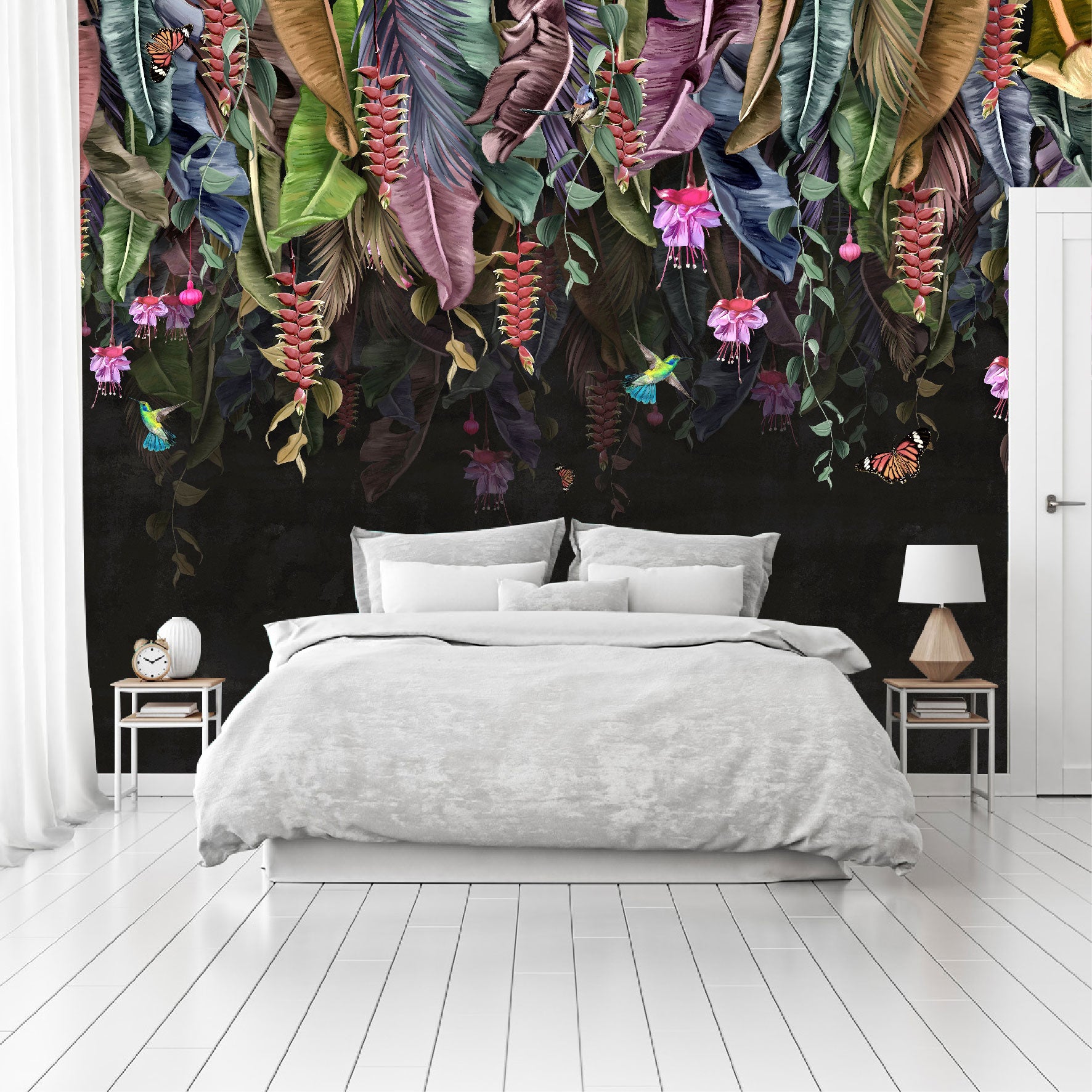 Mural Lluvia de flores tropicales - MT491