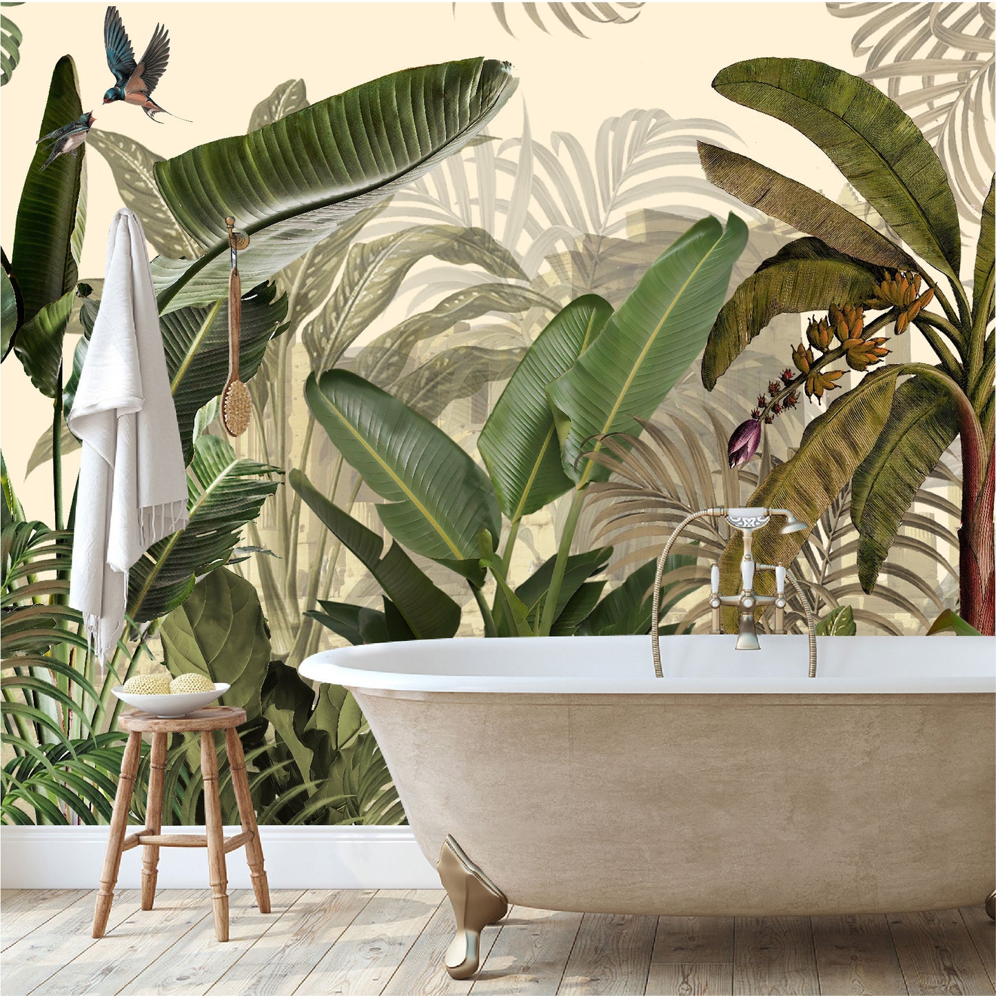 Mural Hojas Tropicales - MT370